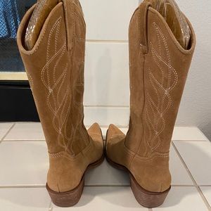 Suede Cowboy Boots LIKE NEW!
